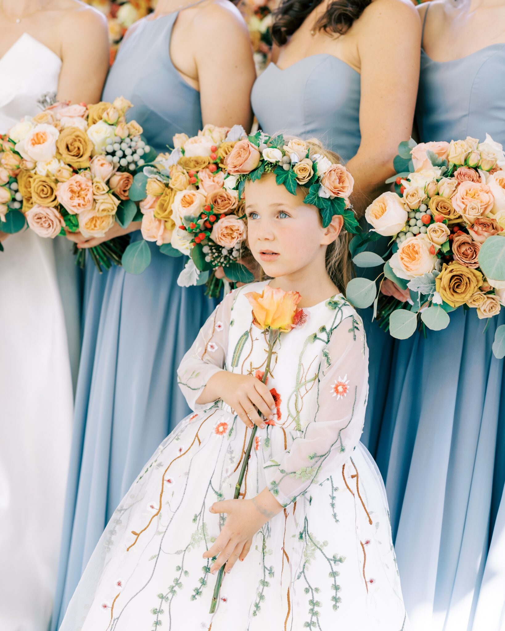 Flower Girl at Twin Oaks House in San Marcos, California 