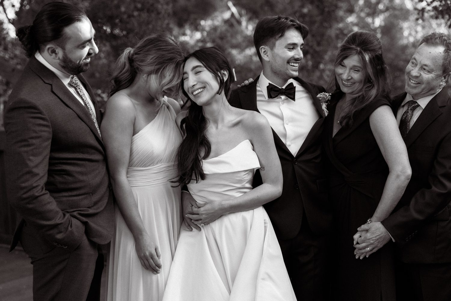 family portraits on a wedding day 