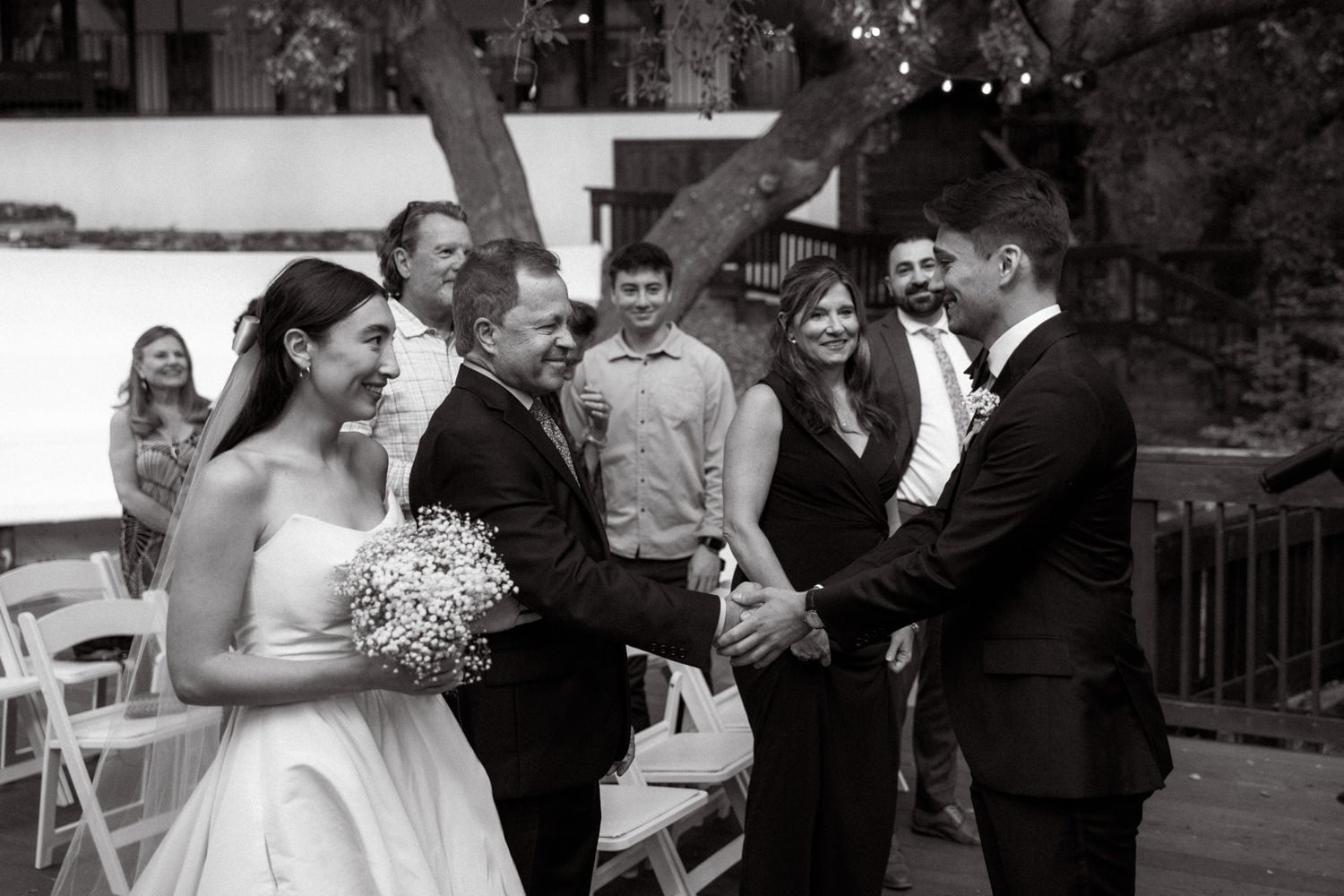 a wedding ceremony at the 1909 in topanga canyon 