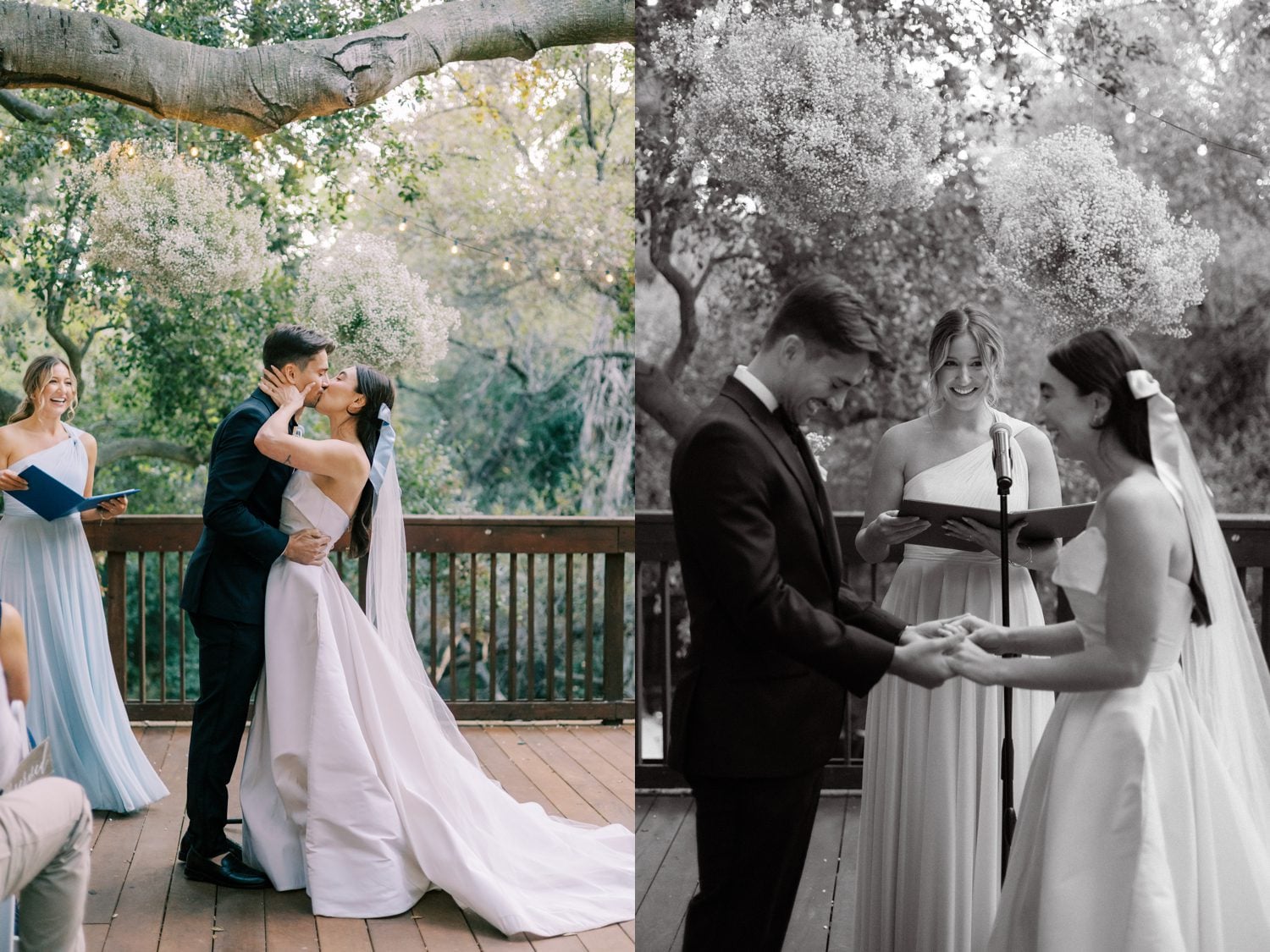 wedding kiss during the cermony at the 1909 